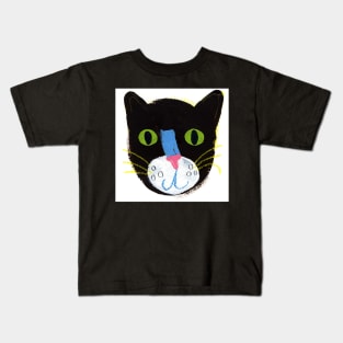 Cheeky Black Cat Kids T-Shirt